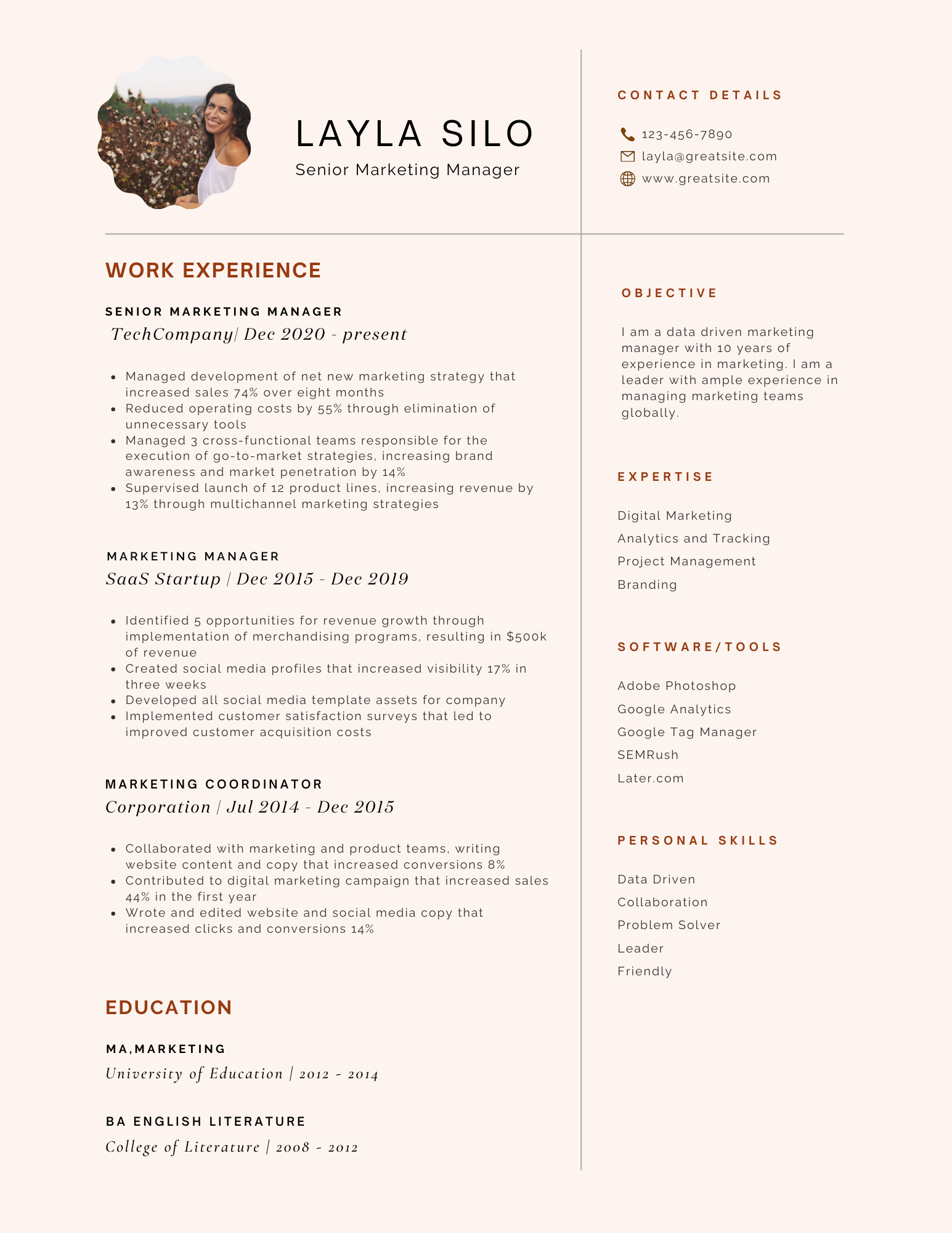 Marketing Resume